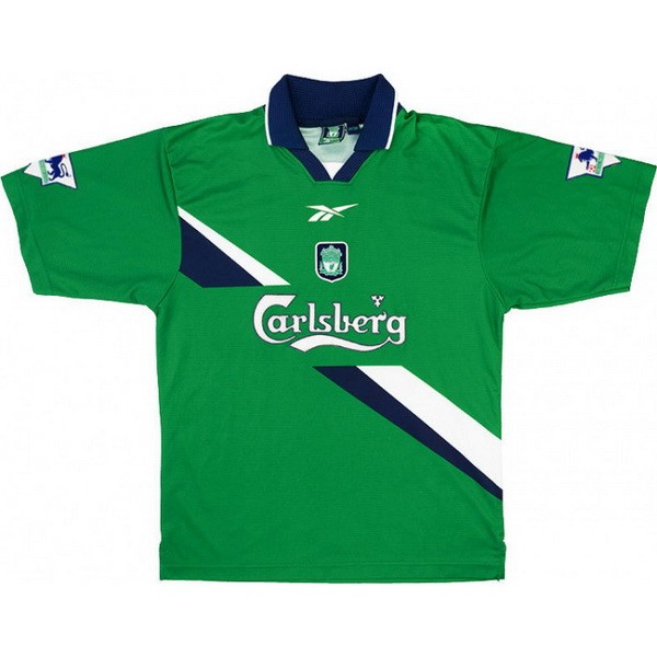 Tailandia Camiseta Liverpool 2ª Retro 1999 2000 Verde